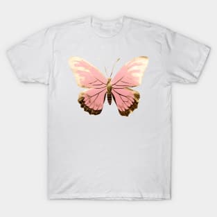 Pink and golden Butterfly T-Shirt